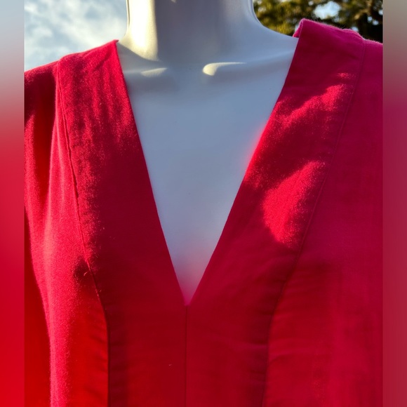 80.LAKE Women’s V-Neck Long Cotton Dress. Size :L - Picture 4 of 16